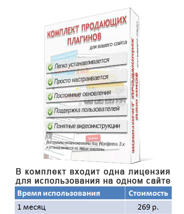 Комплект продающих плагинов