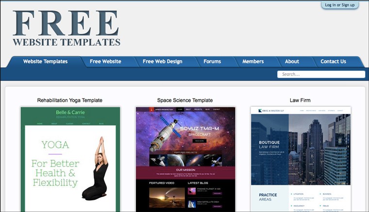 free_web_site_templates